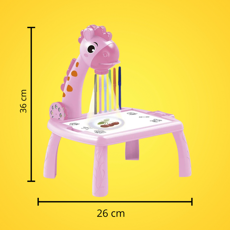 Mesa Lousa Projetora De Desenhos Infantil C/ Som - Castela Brasil