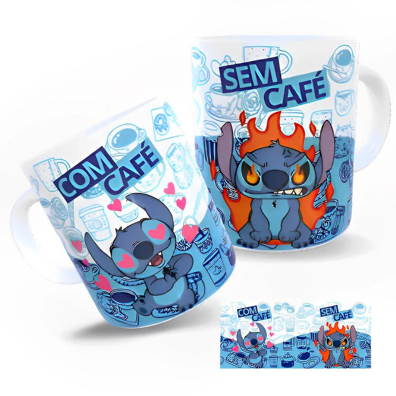 Caneca Personalizada do Stitch VÁRIOS MODELOS OFERTA POR 24 HORAS de Porcelana do Dia dos Namorados  - Stitch e Angel Eu te amo Xicara Presente Lembrancinha Kit Festa Aniversário Presente Dia das Mães Disney Infantil