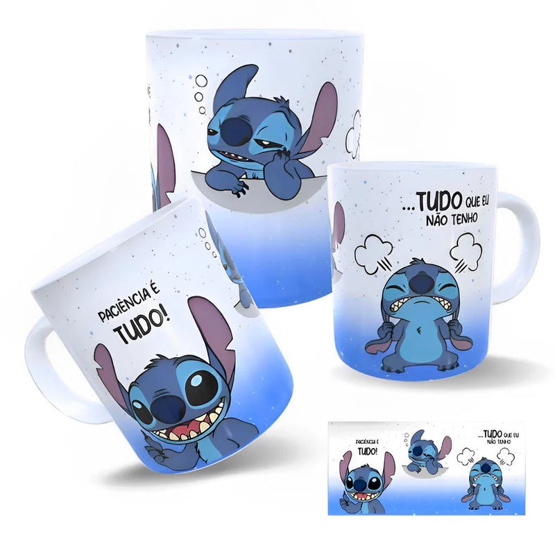 Caneca Personalizada do Stitch VÁRIOS MODELOS OFERTA POR 24 HORAS de Porcelana do Dia dos Namorados  - Stitch e Angel Eu te amo Xicara Presente Lembrancinha Kit Festa Aniversário Presente Dia das Mães Disney Infantil