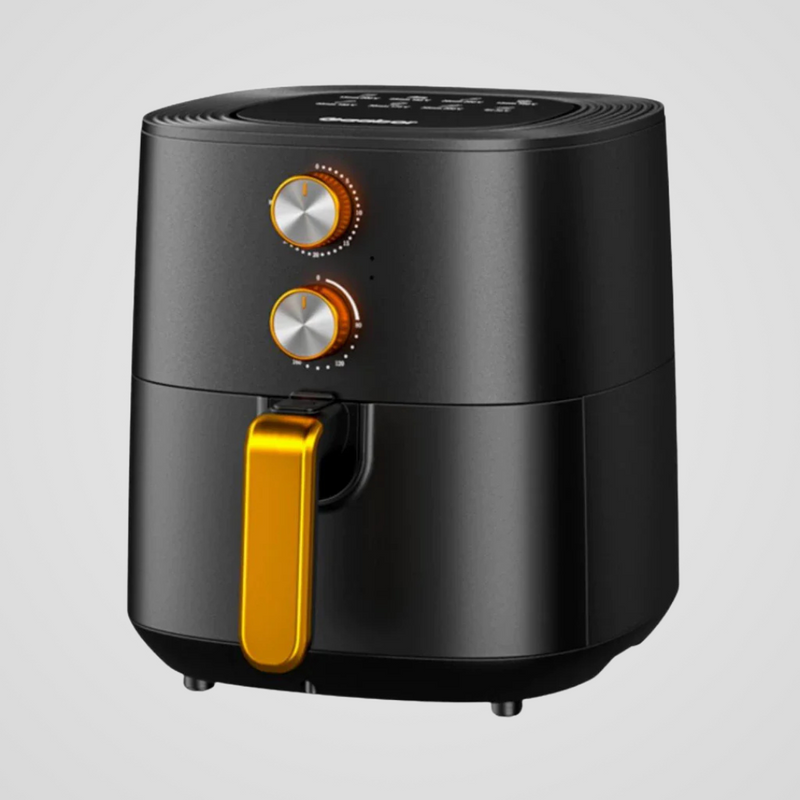 Fritadeira Elétrica Air Fryer Sem Óleo 6L Gaabor 127V / 220V Jumbo 1500W Antiaderente Grafite Fosco