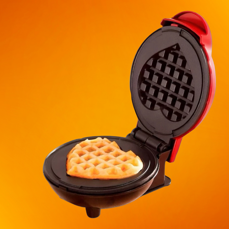 Maquina De Waffles Eletrica Mini Portatil Antiaderentes 110V TINNY YOU