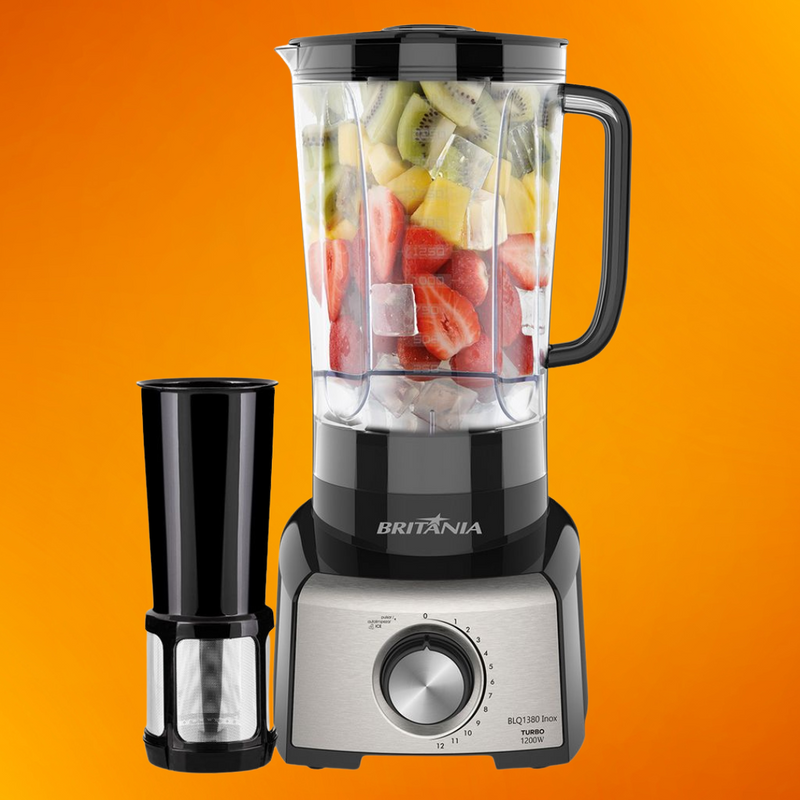 Liquidificador Britânia BLQ1380P Pro Maxx 6 Inox 3L 1200W