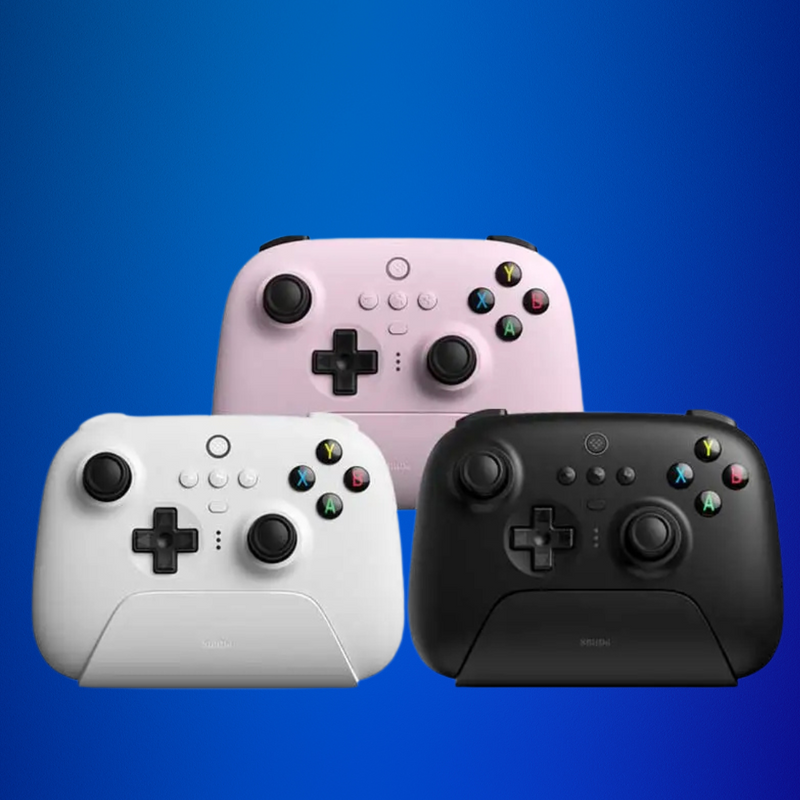 8BitDo Ultimate Wireless 2.4G Gaming Controller with Charging Dock,ALPS Joystick Gamepad for PC, Windows 10, 11, Steam, Android