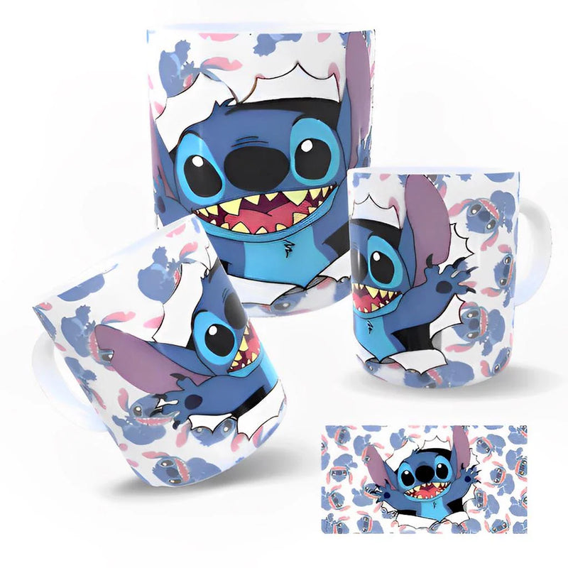 Caneca Personalizada do Stitch VÁRIOS MODELOS OFERTA POR 24 HORAS de Porcelana do Dia dos Namorados  - Stitch e Angel Eu te amo Xicara Presente Lembrancinha Kit Festa Aniversário Presente Dia das Mães Disney Infantil