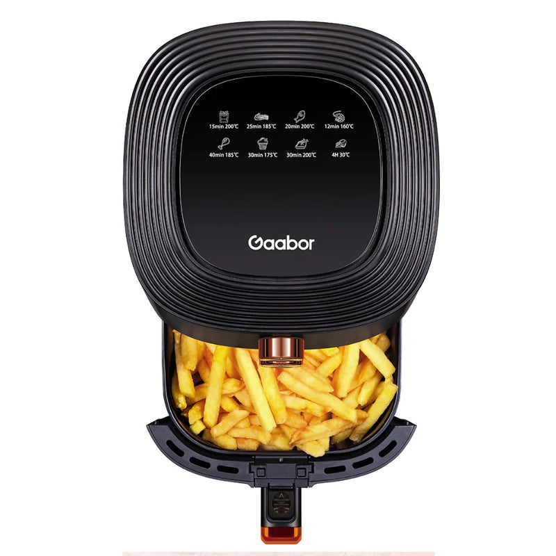 Fritadeira Elétrica Air Fryer Sem Óleo 6L Gaabor 127V / 220V Jumbo 1500W Antiaderente Grafite Fosco