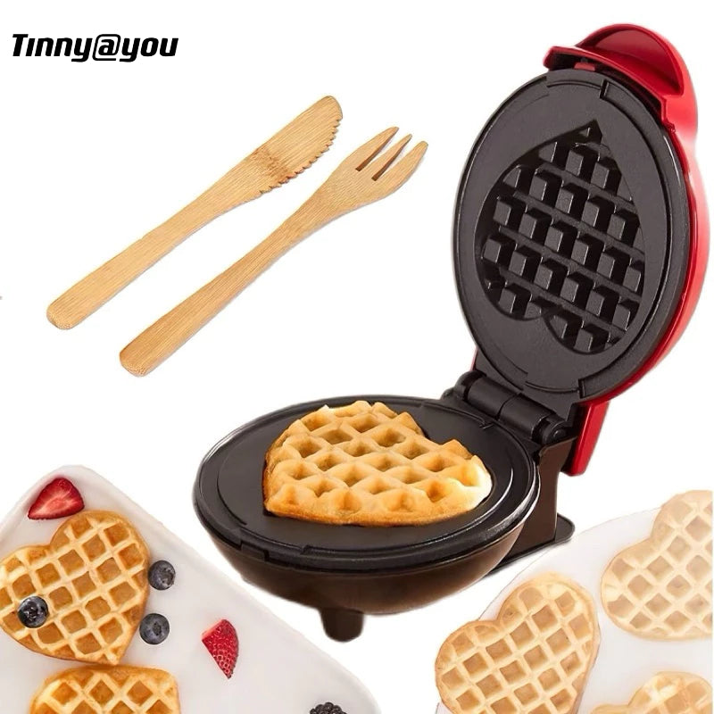 Maquina De Waffles Eletrica Mini Portatil Antiaderentes 110V TINNY YOU