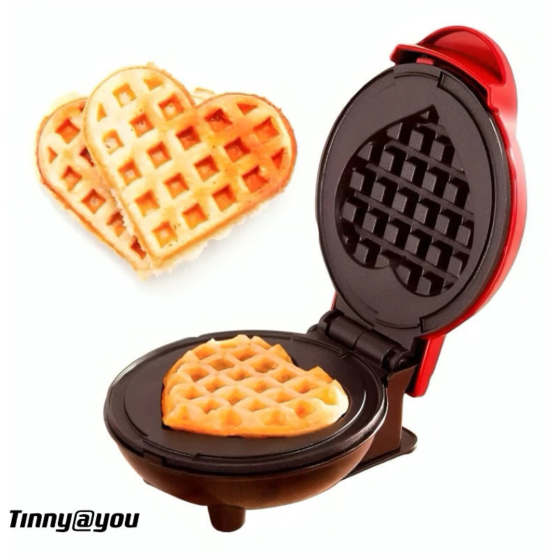 Maquina De Waffles Eletrica Mini Portatil Antiaderentes 110V TINNY YOU