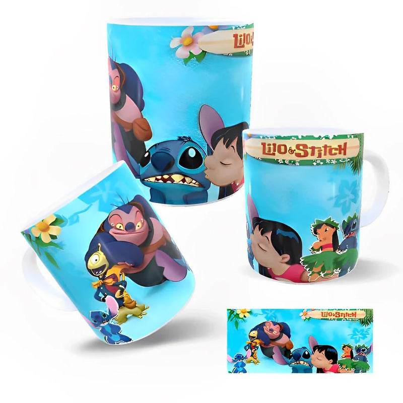 Caneca Personalizada do Stitch VÁRIOS MODELOS OFERTA POR 24 HORAS de Porcelana do Dia dos Namorados  - Stitch e Angel Eu te amo Xicara Presente Lembrancinha Kit Festa Aniversário Presente Dia das Mães Disney Infantil