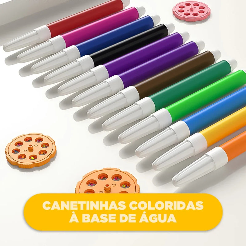 Mesa Lousa Projetora De Desenhos Infantil C/ Som - Castela Brasil