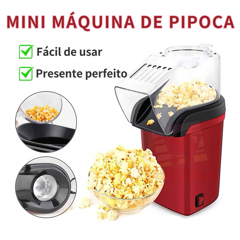 PIPOQUEIRA ELÉRICA Máquina Fazer Pipoca Sem Óleo POPCORN MAKE 100v-220v Envio Imediato